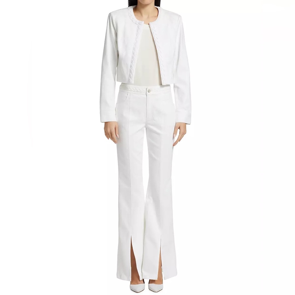 Cinq a Sept White Flare & Wide Leg Jeans